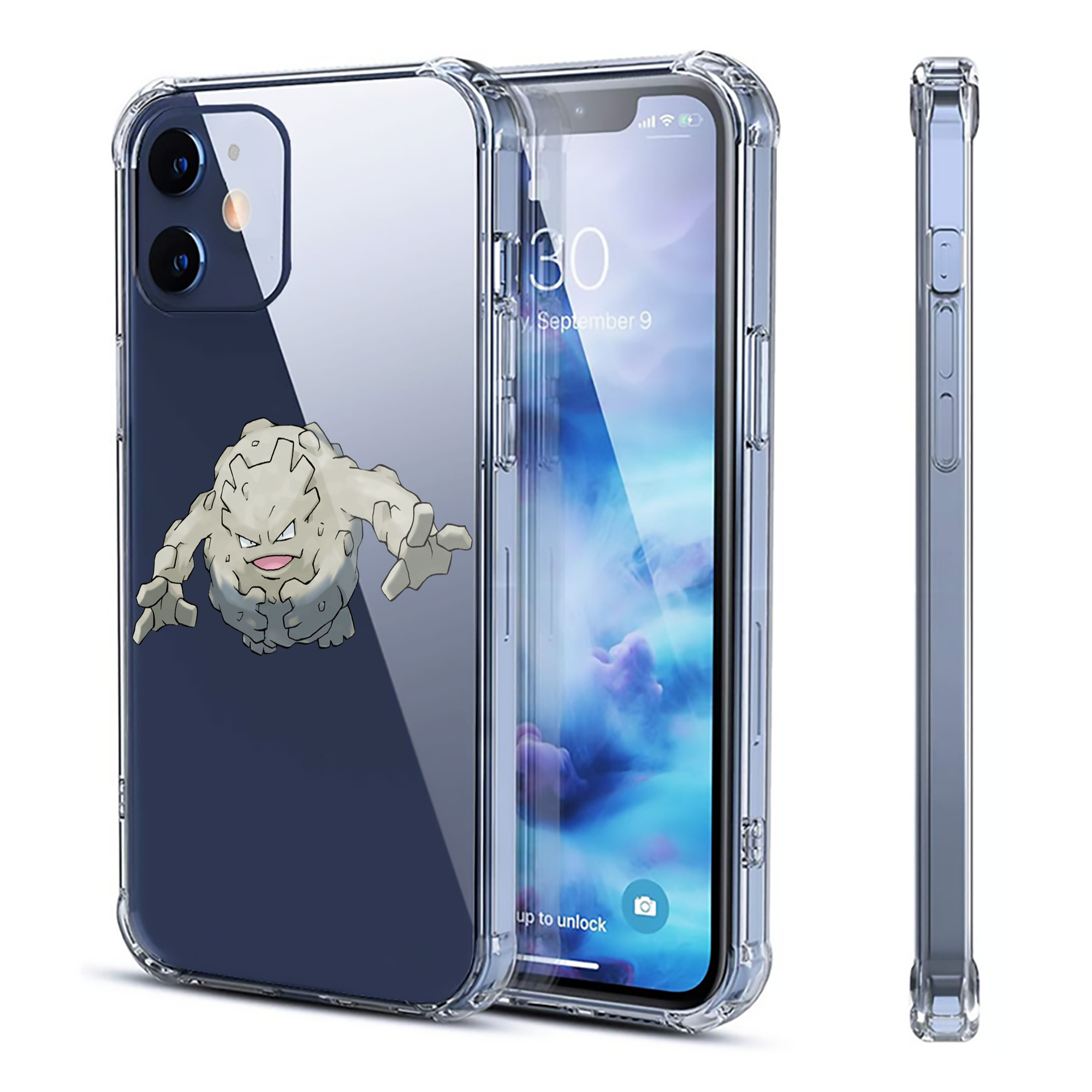 （画像用） ポケットモンスター Pokémon 【iPhone 12シリーズ対応】透明スマホケース（クリアソフトケース）